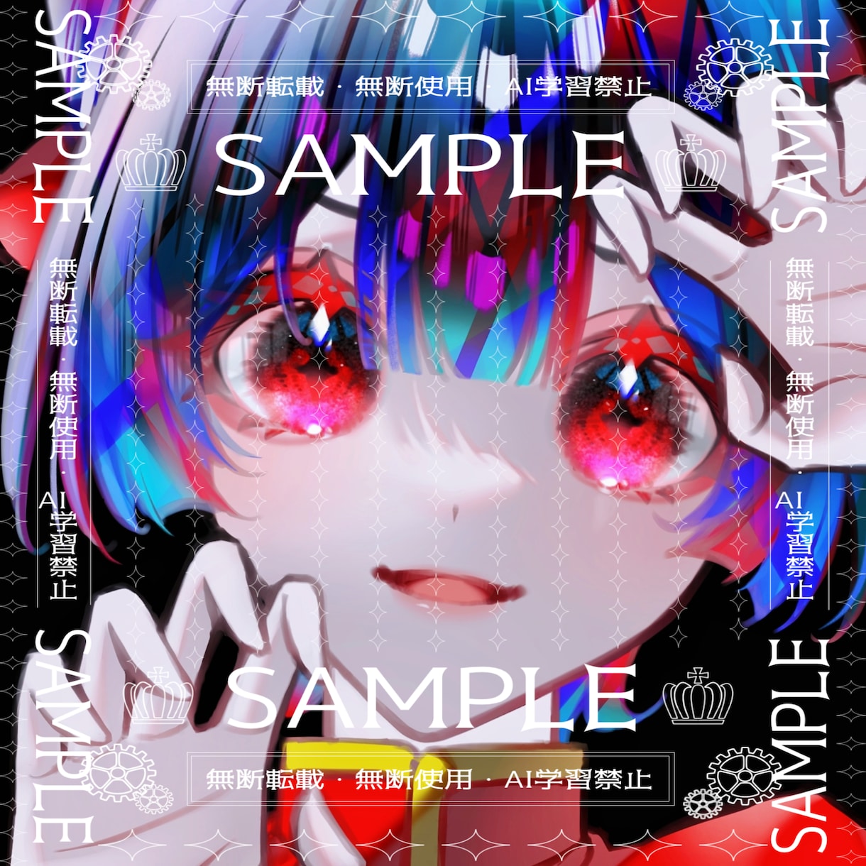 何度でも修正◎!キラキラで目立つアイコンを描きます カラフルでお好みのアイコンをオーダーメイドします☺︎ イメージ2