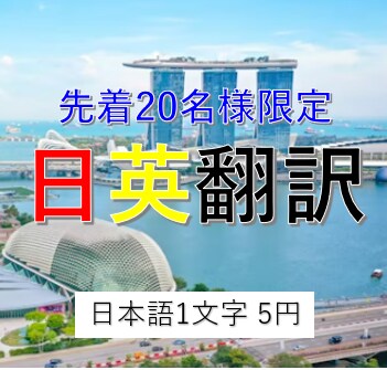 先着20名様限定！特別価格 で日→英へ翻訳します 海外でのビジネス経験4年の日本人がサポート イメージ1