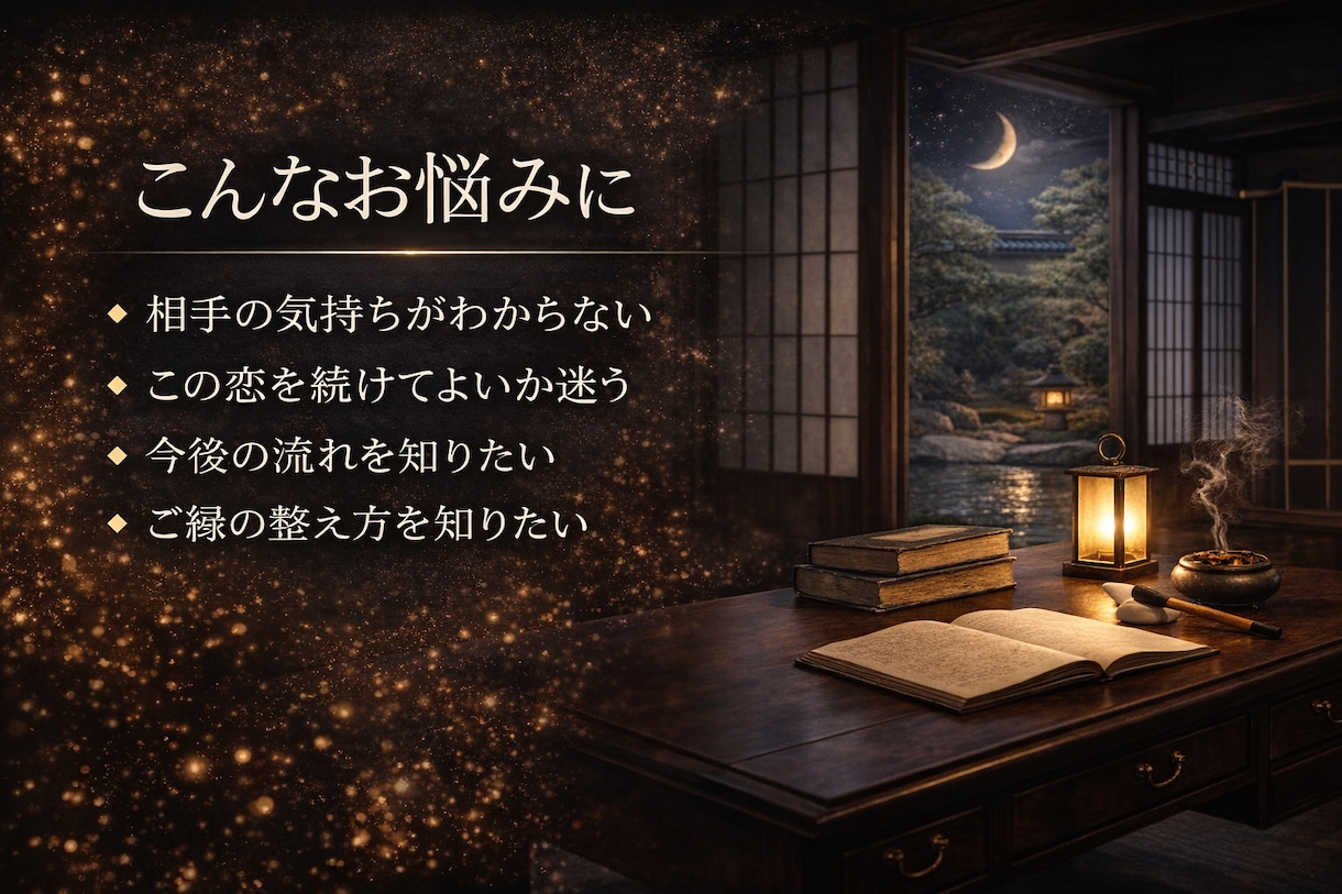 恋愛の流れを四柱推命で丁寧に読み解きます 恋愛のお悩みにやさしく寄り添います(セール中) イメージ2