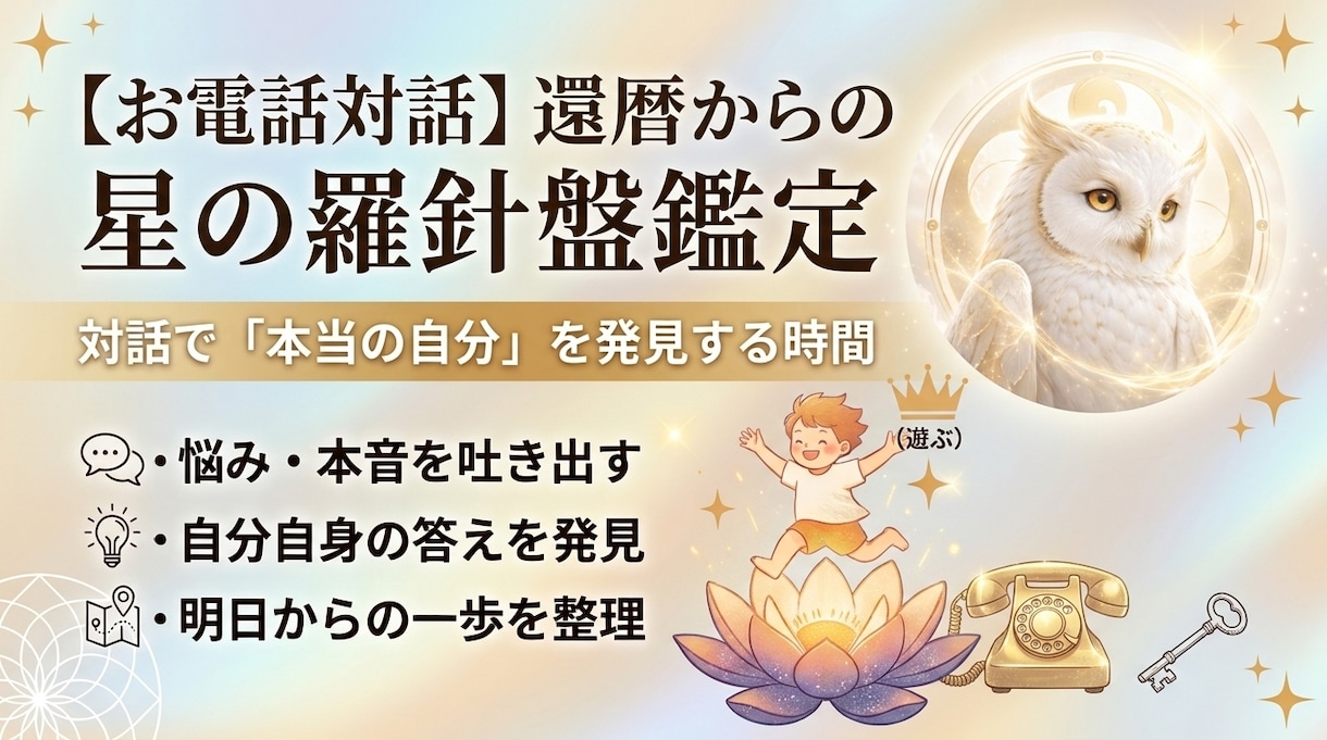 星の羅針盤：対話で人生の突破口を確信に変えます テキスト鑑定のその先へ！強みで描く60分対話セッション イメージ1