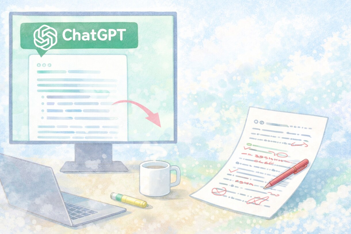ChatGPTを活用して文章を読みやすく整えます AI×人の確認で自然な文章に整えます イメージ1