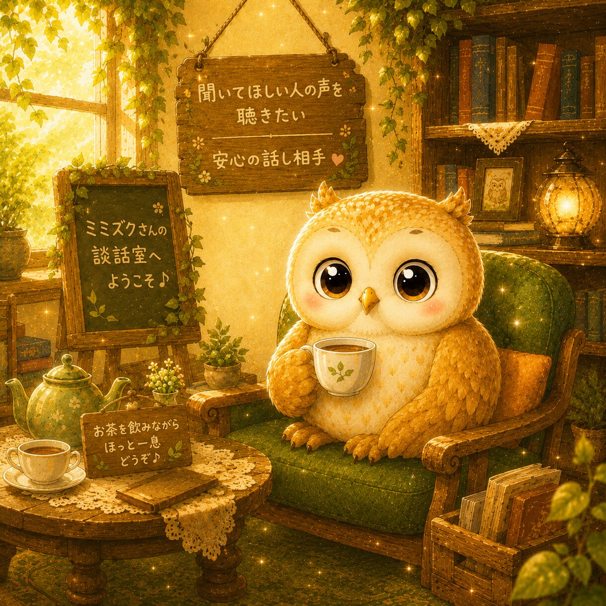 ミミズクさんの安心談話室✨️気持ちを受けとめます 聞いてほしい～ 雑談自由・悩み相談・ぐち・推し話にどうぞ☺️ イメージ9