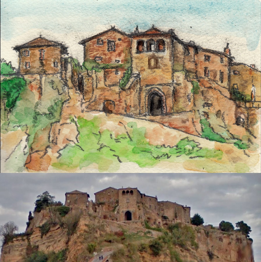 美大卒の確かな描写で、小さな建物水彩画をお描きます 簡易額入り・はがきサイズ原画郵送／写真1枚から思い出を復元 イメージ9