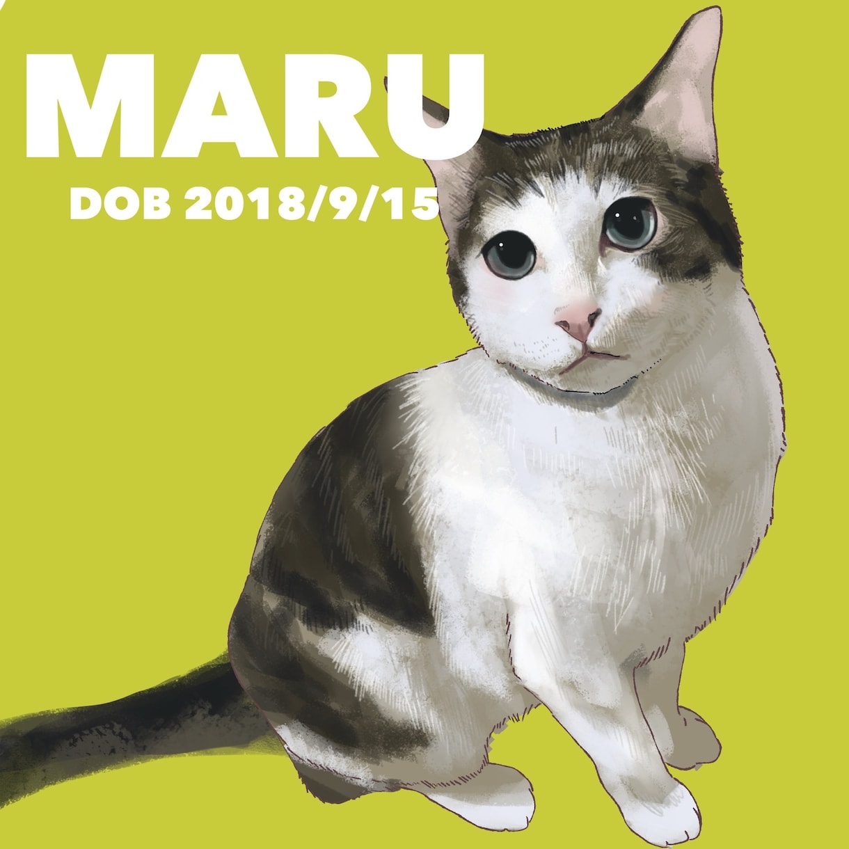 ペット×食べ物のオシャレなイラストを描きます ★猫、犬、両生類、爬虫類など、どんな動物もリアルな質感で★ イメージ5