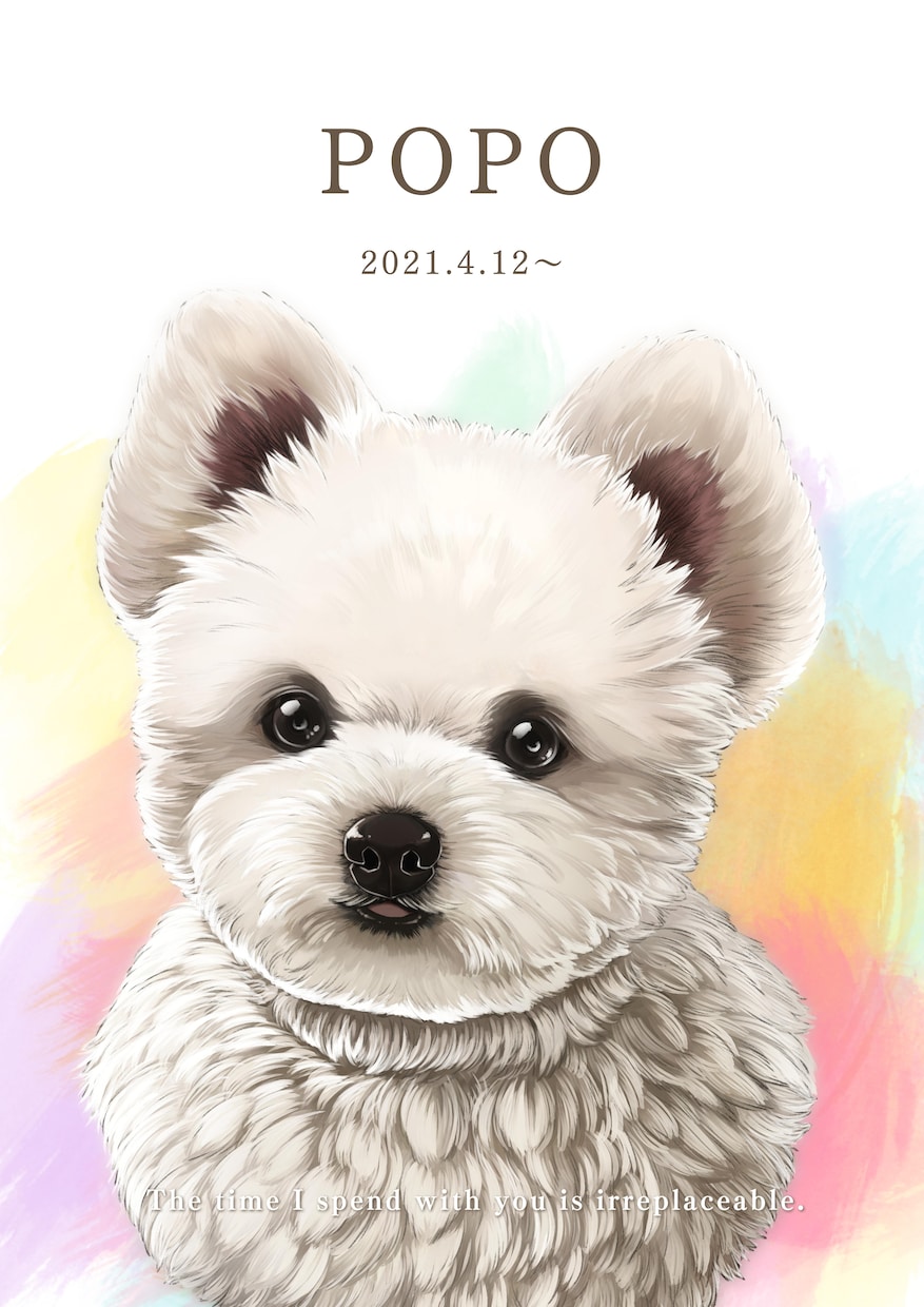 ペットの似顔絵お描きします リアルな肖像画コース〜贈り物にも最適！〜 イメージ4