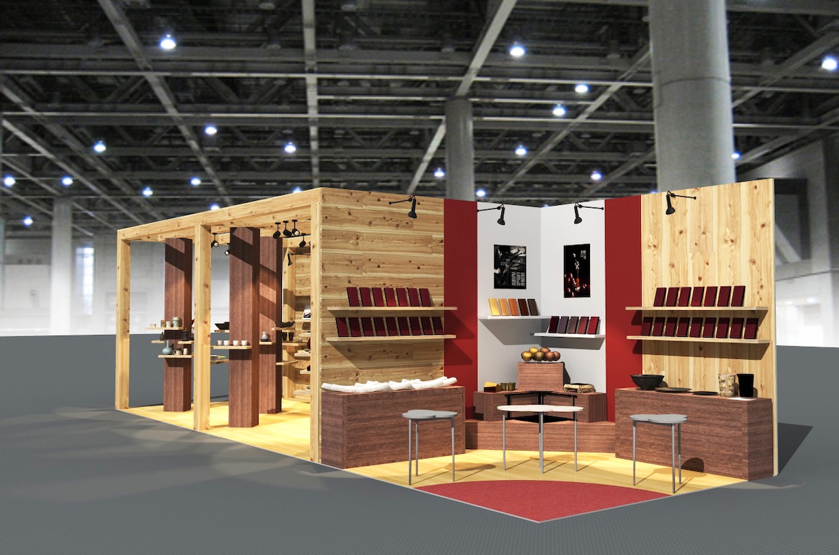 空間デザイン！展示会ブース３Ｄパース作成します 企業出展の展示会ブースを３Ｄパース・図面作成でデザインします イメージ7