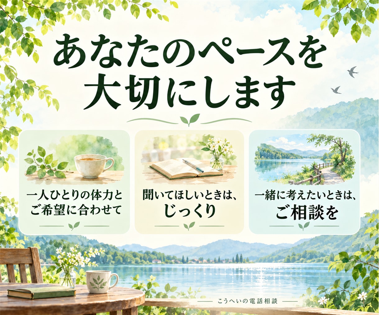 シニアのお話と運動習慣の悩みを優しくお聴きします 5分から歓迎。70代の健康運動指導士と、あなたのペースで イメージ5