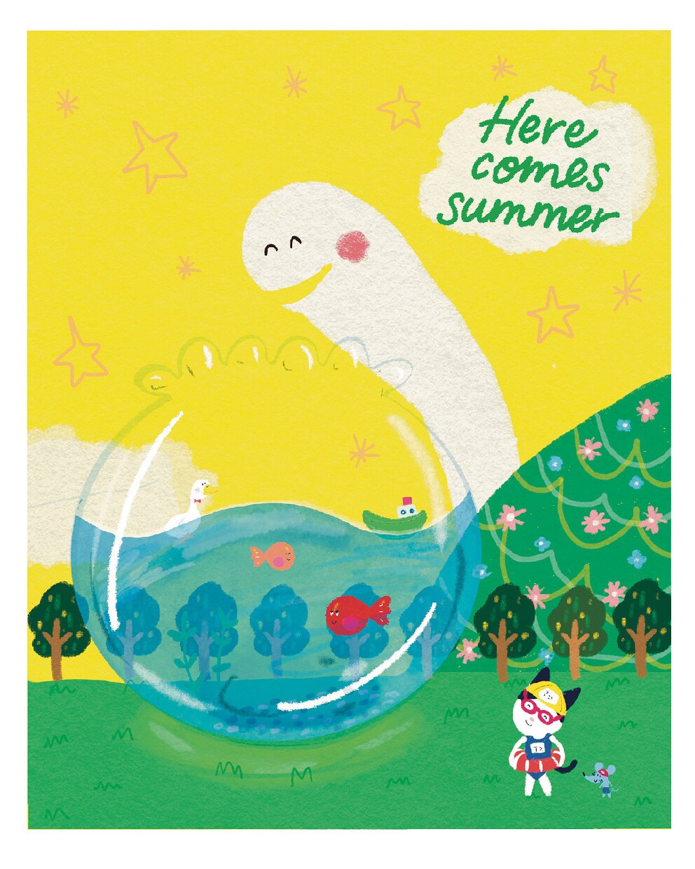 こころあたたまる　一枚絵描きます 絵本のようなゆるかわイラストを描きます イメージ8