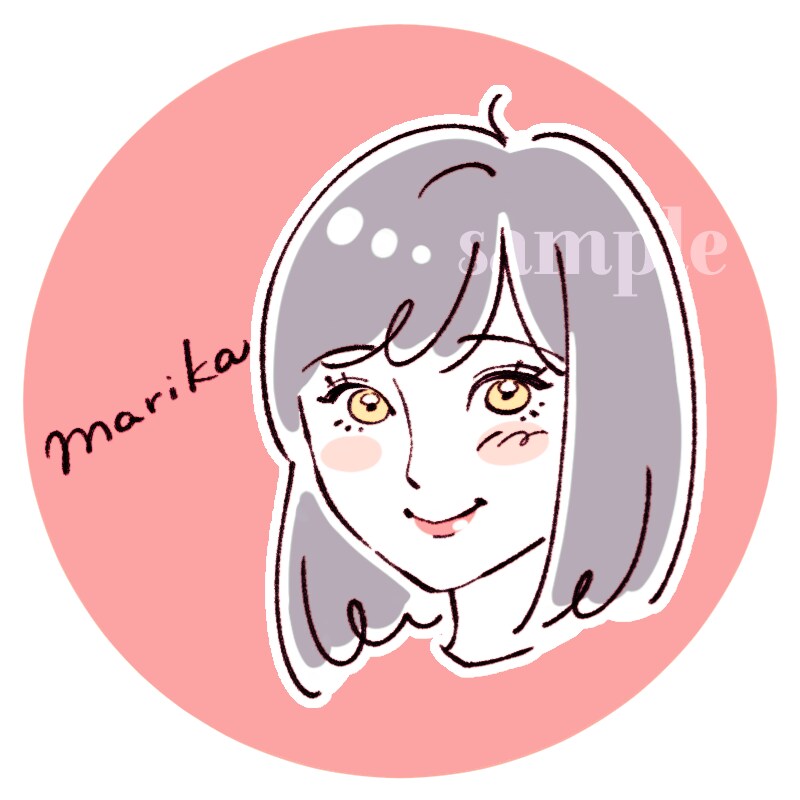 ほんのり似ている似顔絵アイコン描きます 絵柄は2種類。お好きな方を選べます！ イメージ2