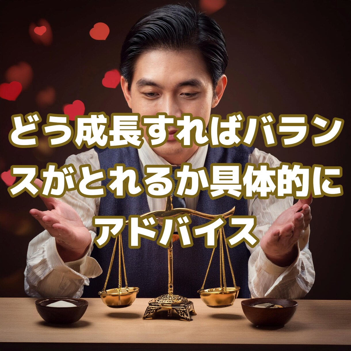器のバランス恋愛占い彼とのバランスの取り方教えます この恋愛はどのように発展する可能性があるか鑑定します イメージ3