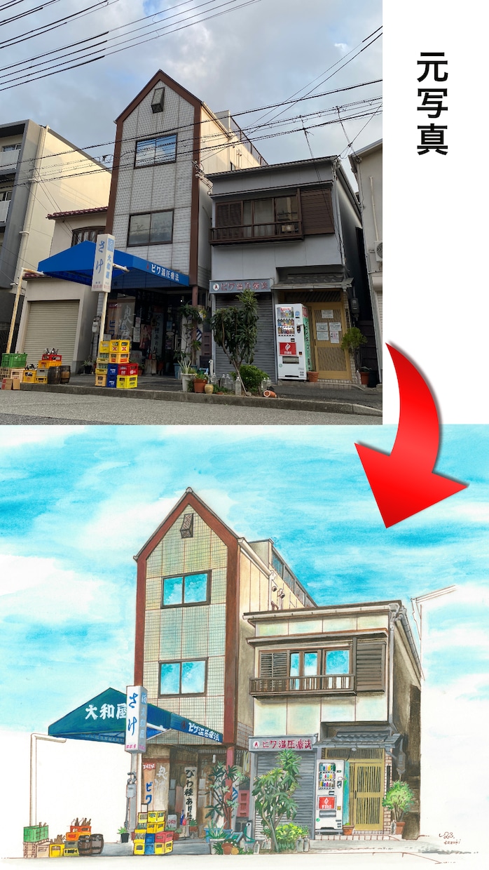 オーダーメイドで建物、背景描きます 壁紙、観賞用など、あなたの希望に合わせて制作します イメージ3