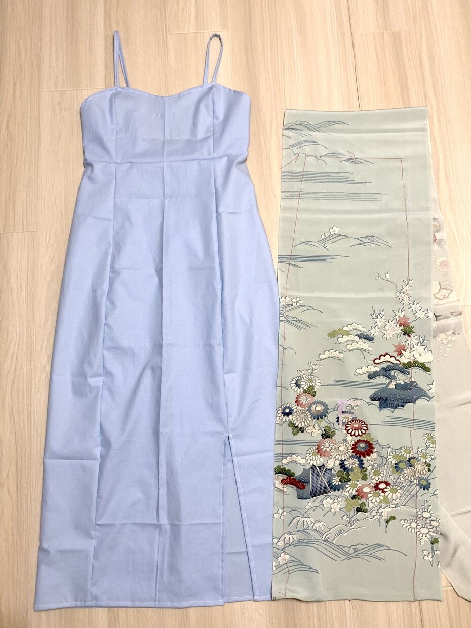 お着物と洋服のリメイクデザイン作成までを承ります お着物をワードローブへ、いまいちの洋服をピッタリに作り替え イメージ1