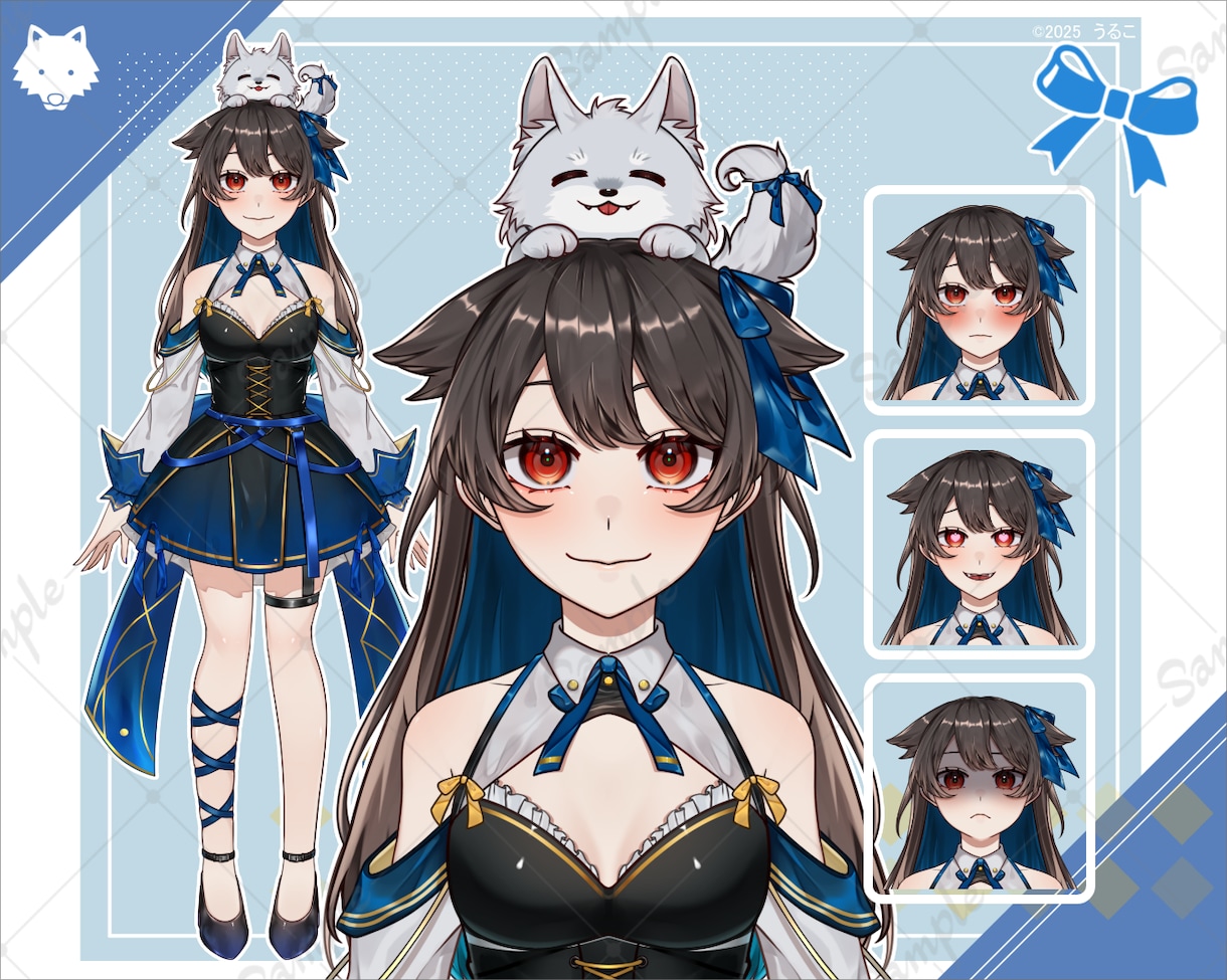 格安で、ご予算に合わせてVtuber制作いたします デザインからパーツ分け、モデリング、お任せください イメージ1