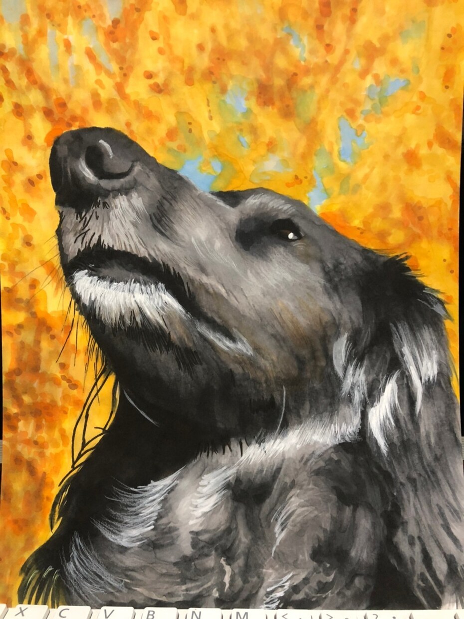 愛犬の似顔絵描きます 愛犬の写真から肖像画のようなクオリティ イメージ7