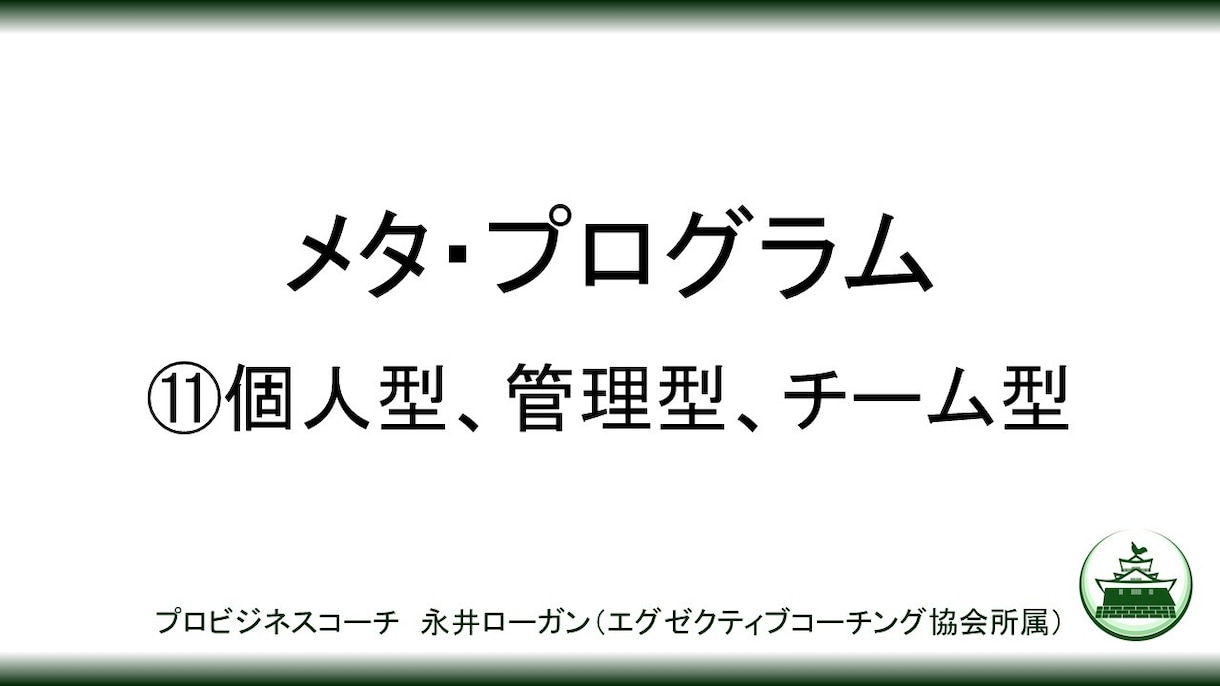 心理学を駆使してチームビルディングを支援します メタ・プログラムでスタッフをプロファイリング！ イメージ10