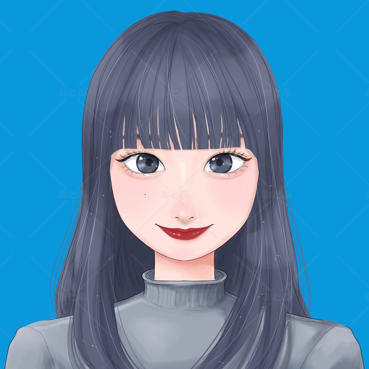 アニメ風で好印象♡オシャレ可愛い似顔絵描きます 商用可、ラフ修正無制限！！アイコンやプレゼントにもgood イメージ6