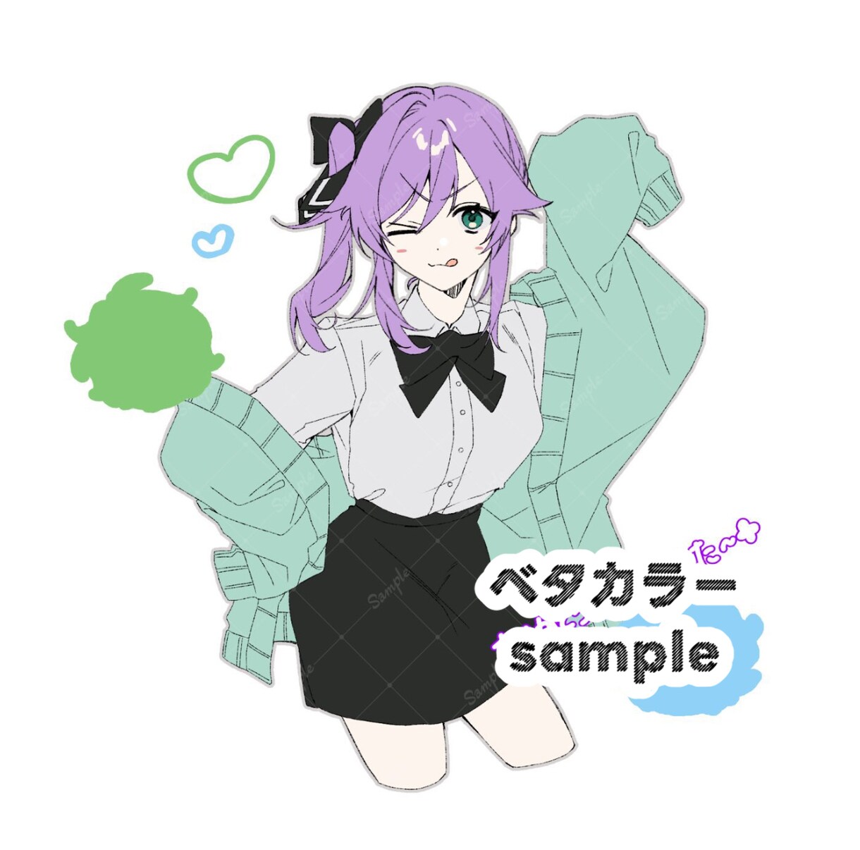 少しだけ漫画っぽい白黒イラスト描きます 少しだけ漫画っぽい白黒イラストやベタカラー制作いたします！ イメージ3