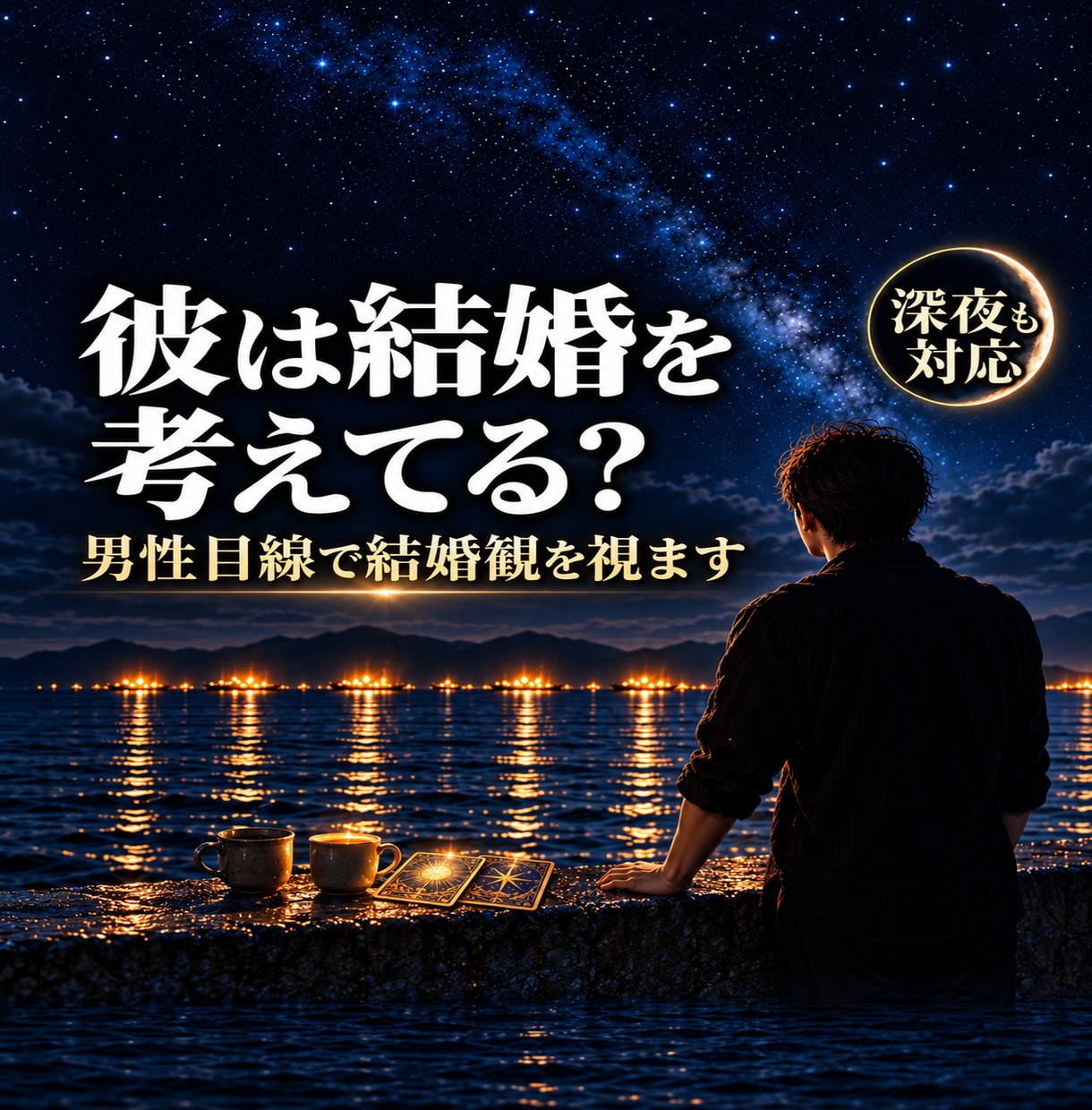 結婚に踏み出さない彼の本音を、男性目線で視ます プロポーズはまだ?同棲・長い交際｜彼の結婚観を視ます イメージ1