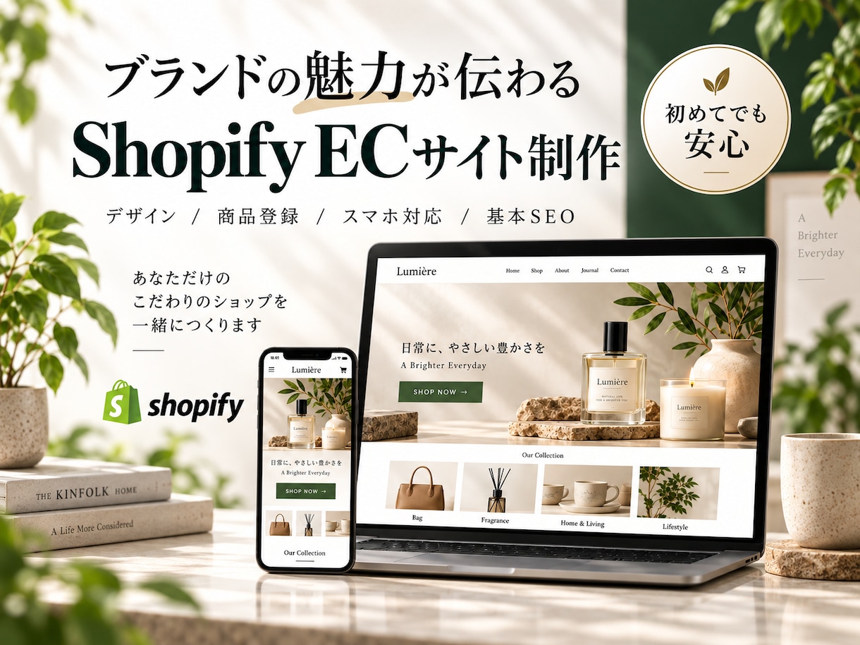 魅力が伝わるShopifyECサイト制作します 公式Shopifyパートナーが制作するので安心！ イメージ1