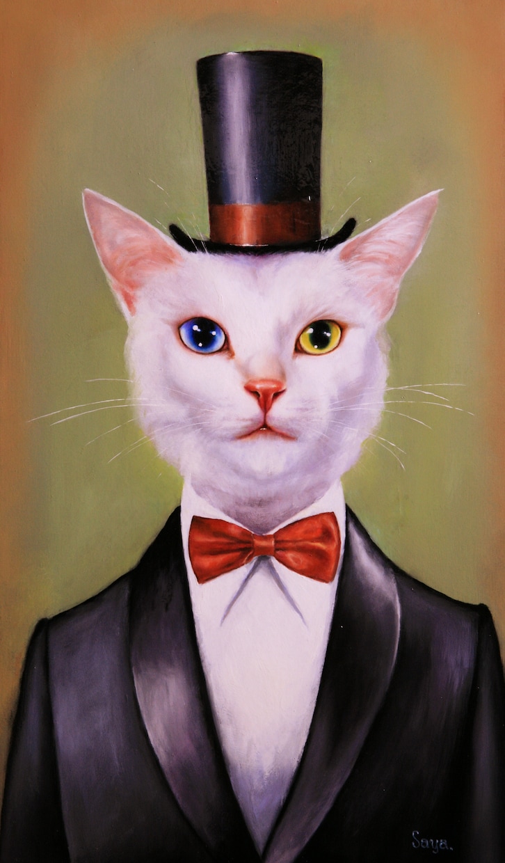 猫好きのプロの画家があなたの愛猫を油絵で描きます 世界一可愛い愛猫チャンをアート世界の主役として描きます イメージ2