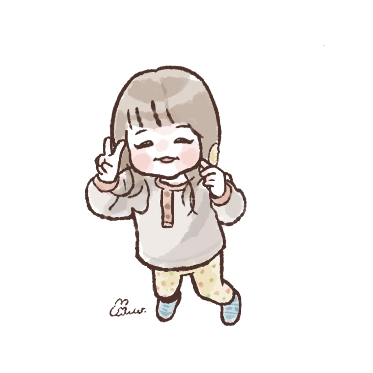 写真そのまま！お子様のほんわか似顔絵描きます アイコン・アルバムに♪可愛い記念の1枚を似顔絵にしませんか？ イメージ8