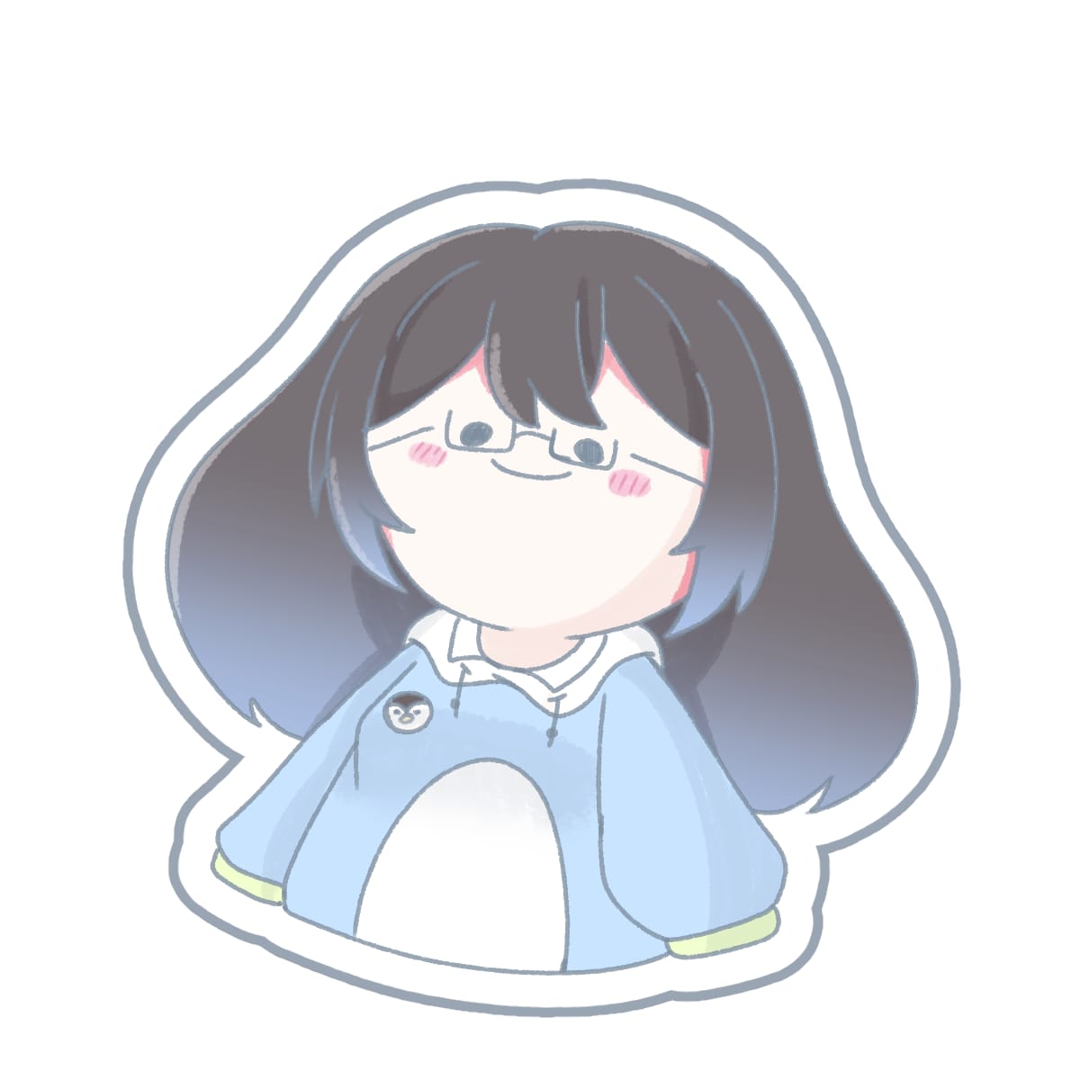ゆる〜いステッカーシール風イラストを描きます アイコンや素材、グッズにもピッタリなイラストです！ イメージ2