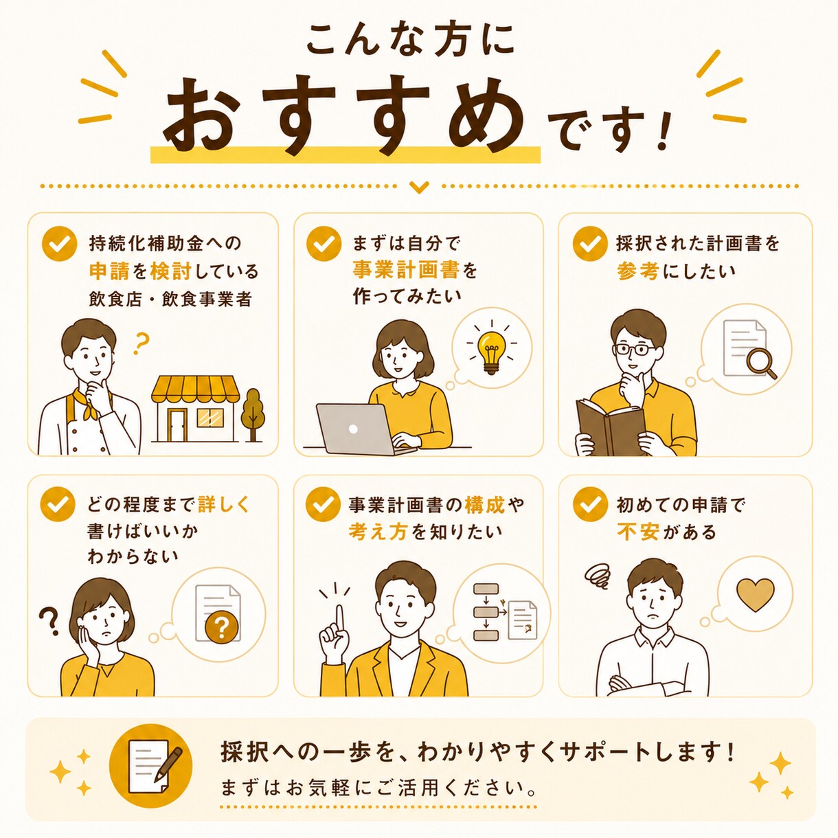 小規模事業者持続化補助金の採択事例を共有します 【飲食業向け】5名様限定！ココナラ出品記念価格！ イメージ3