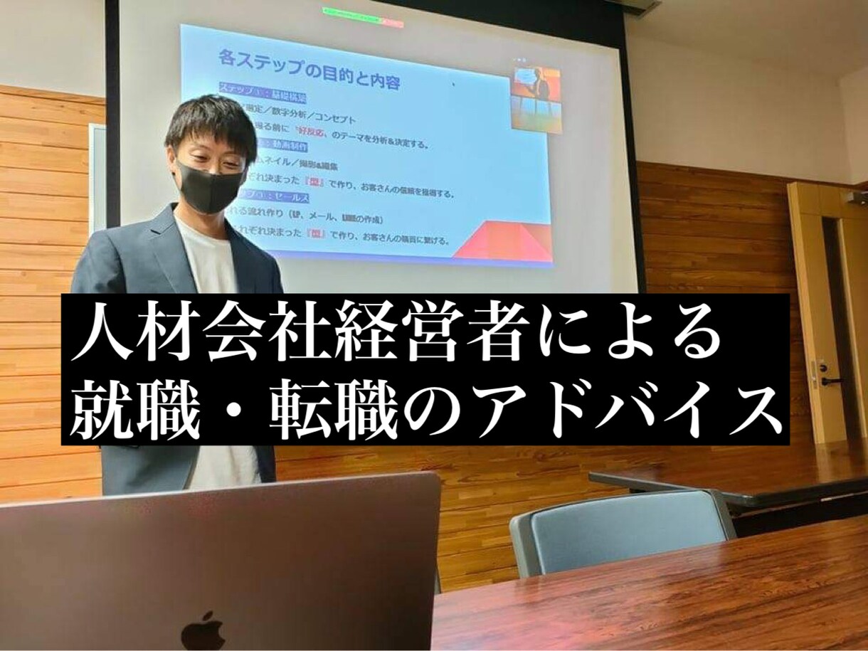 就職・転職が成功する戦略と戦術を一緒に考えます 累計3,000名のキャリア相談経験ありの人材会社経営者です イメージ1