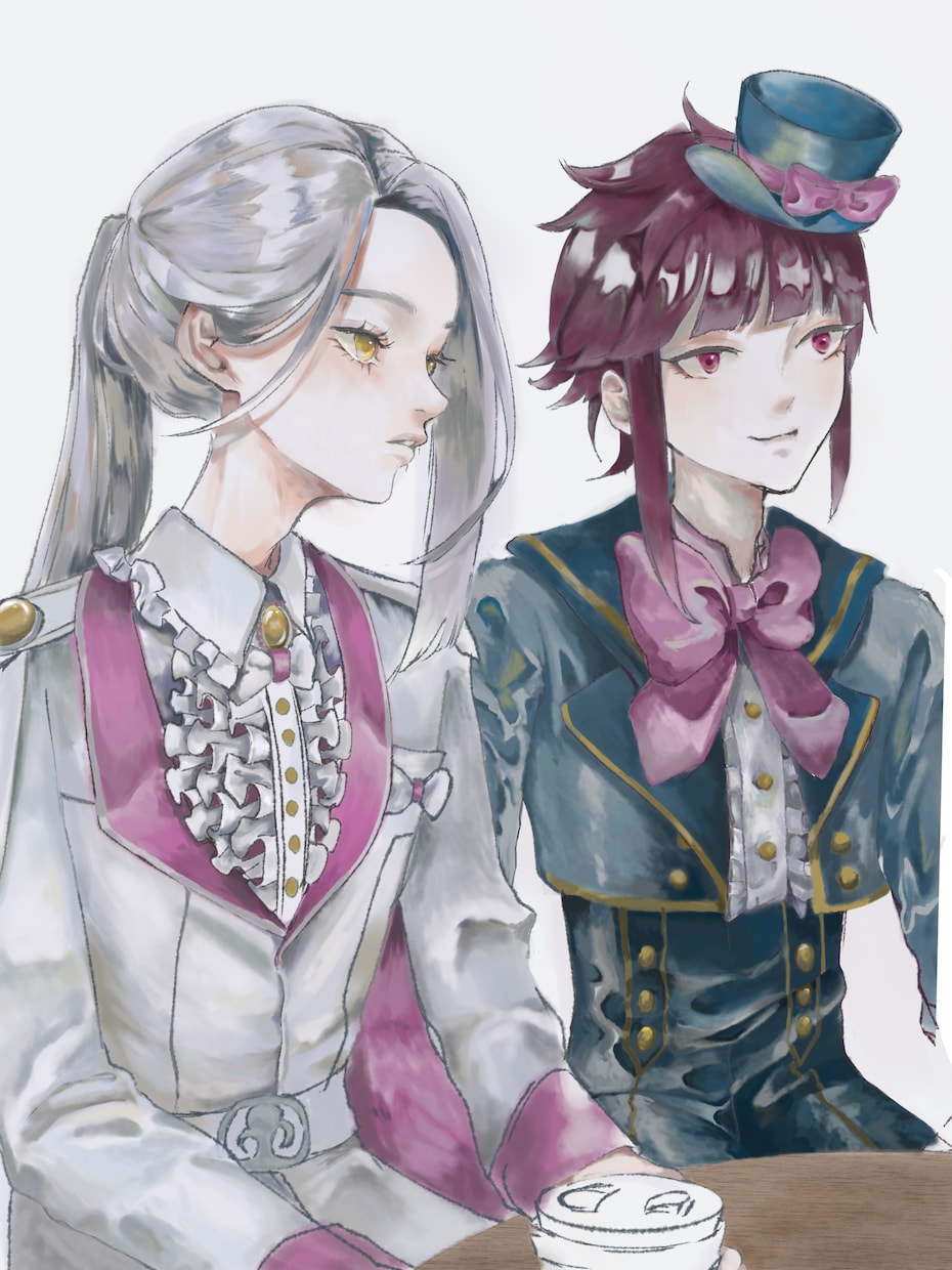 あなたのSNSアイコン、似顔絵イラストお受けします 物憂げで儚いイラストお任せ下さい イメージ1