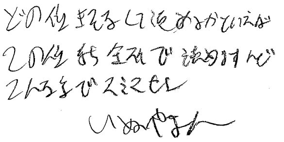 書類やノートの字が汚くて読めない→何とか読みます 「こんな字読めない・・・」手書き文字が読めなくてお困りの方へ イメージ1