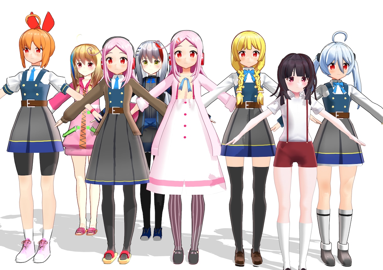 オリキャラの3DまたはMMDモデルを作ります オリキャラモデル一体短期間＆低価格でモデル作ります！ イメージ2