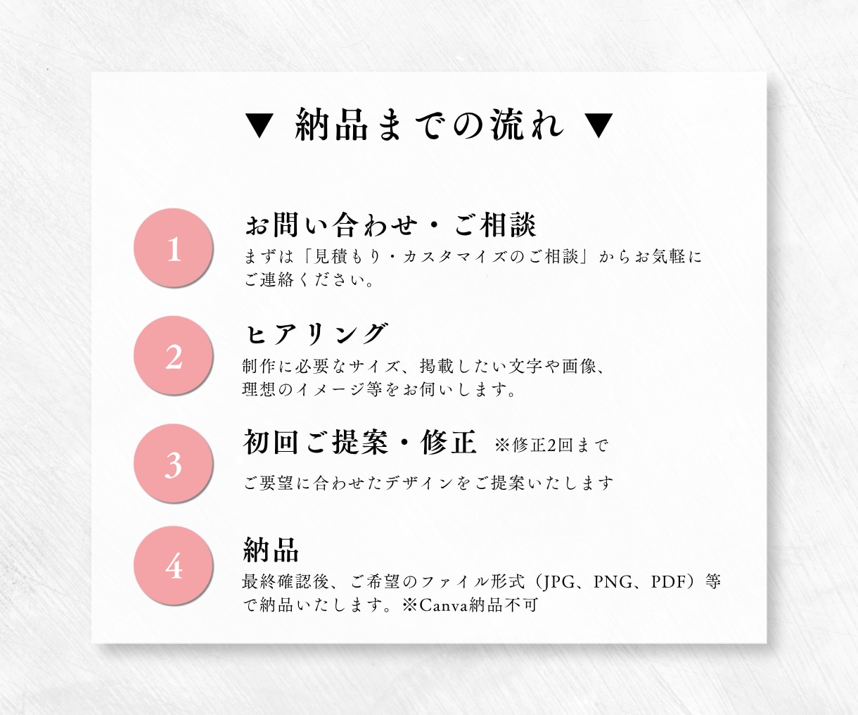サロンやカフェのメニュー表・料金表作成いたします 大人可愛い｜現役デザイナーがお店の世界観をカタチにします イメージ5