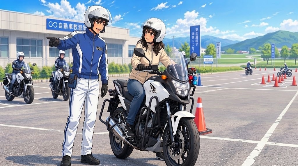 教官の説明に悩む教習生へ！元教官がコツを教えます バイク技能教習の悩みを解決！感覚に頼らない操作のコツを解説 イメージ1