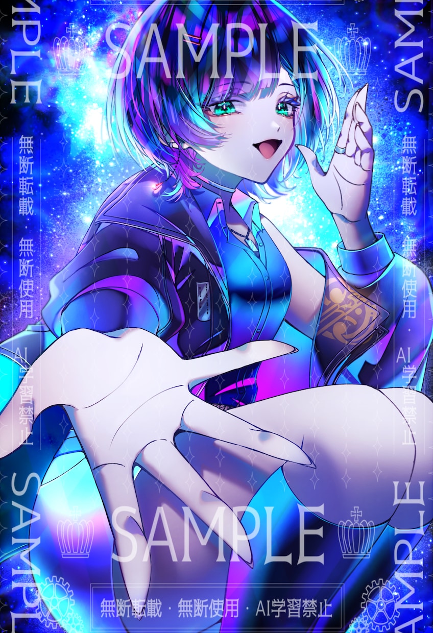 MV・サムネetc目を惹く映えるイラストを描きます 唯一無二でクリックしたくなるようなイラストを提供します‪☺︎ イメージ9
