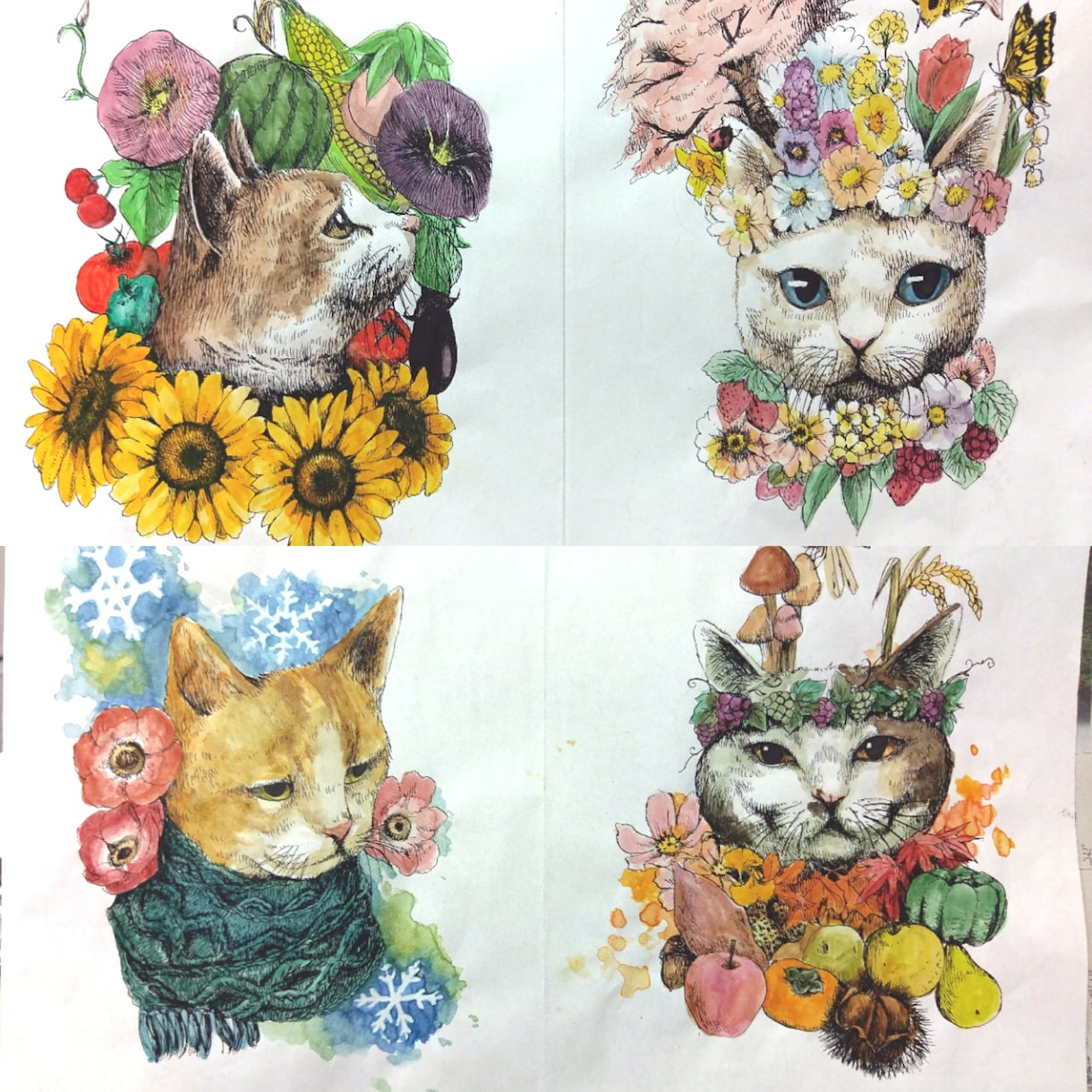 あなたの大切な家族・ペットを絵本風に描きます 世界でひとつだけのオーダーメイド。ほっこりアートはいかが？ イメージ2