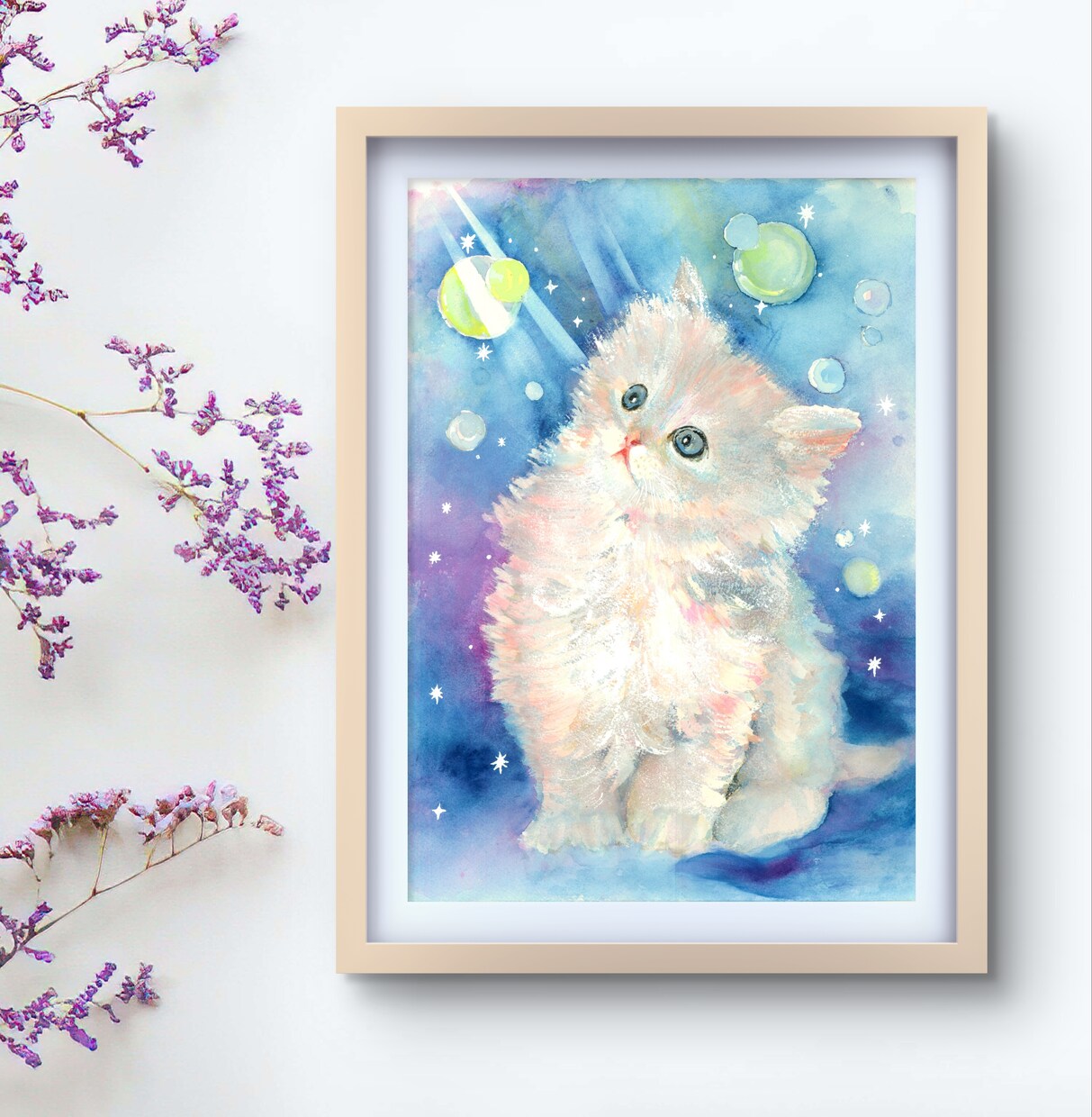 可愛いうちの子猫の絵を透明水彩画で描きます ペットの似顔絵・肖像画オーダー『まなペットアート』横浜・東京 イメージ7