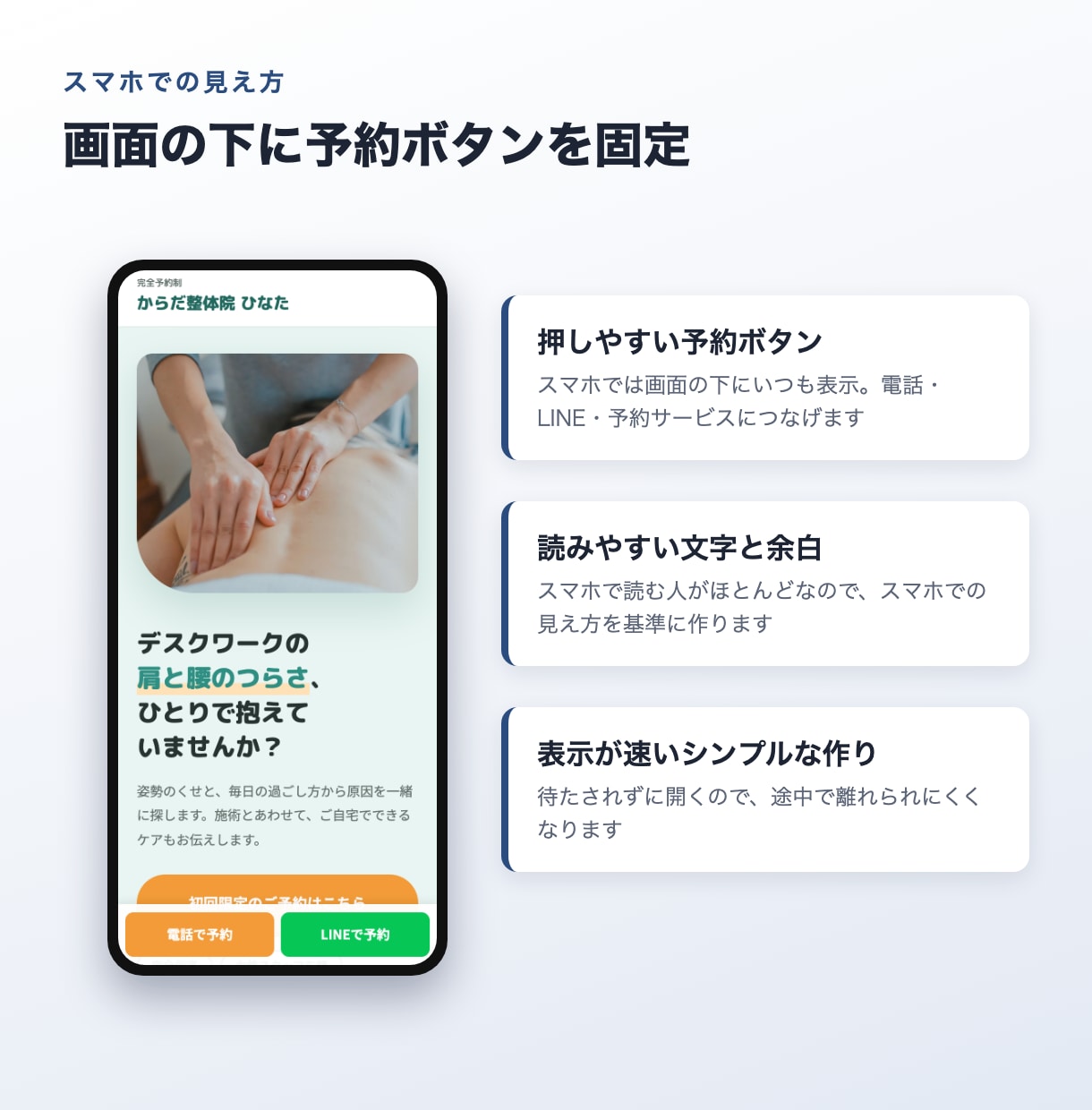 予約や問い合わせにつながるLPを作ります 構成・デザイン・コーディングまで3万円。スマホ対応 イメージ3