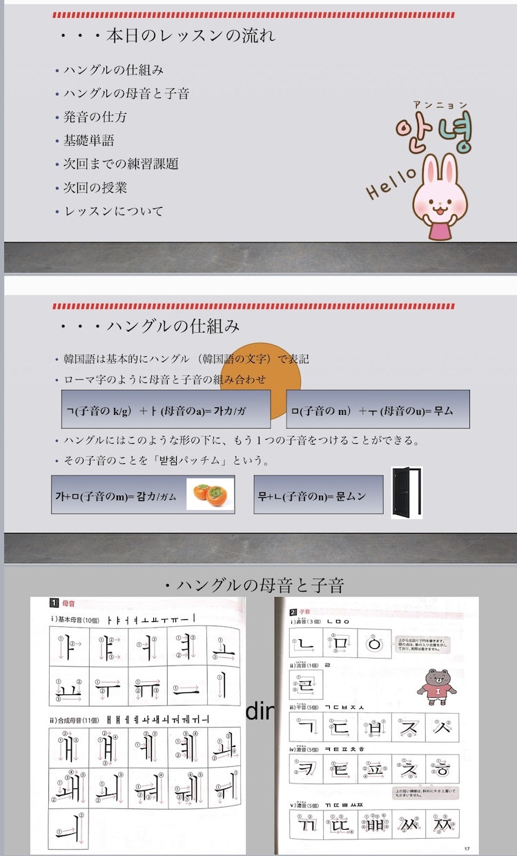1:1 韓国語レッスン  初回無料で教えます [未経験者大歓迎] レベルに合わせたカスタマイズ資料無料提供 イメージ1