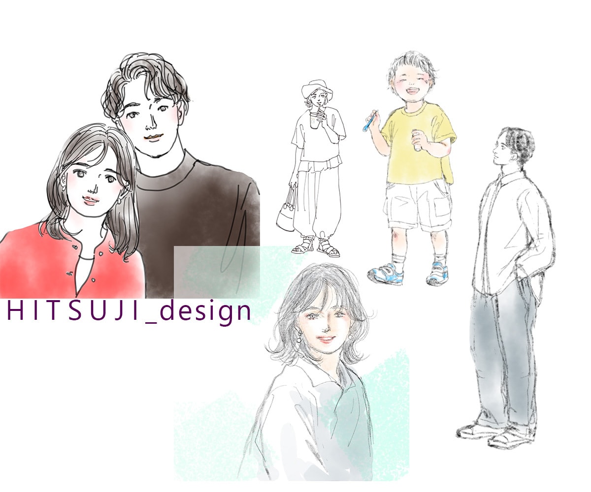 ふんわり優しいタッチのイラストお描きします シンプル・やわらかな線のイラストで、アイコンやプレゼントにも イメージ1