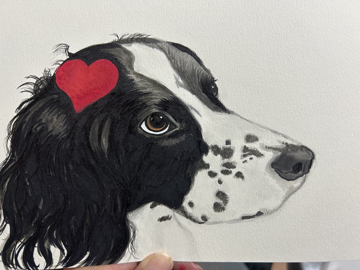 お写真からペットの似顔絵を描きます アナログで温かさを大切に描きます。 イメージ1