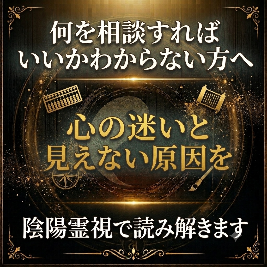何を相談すればいいかわからない方へ心の迷い解きます 悩みの形がわからなくても大丈夫。心にある迷いを一緒に紐解ます イメージ1