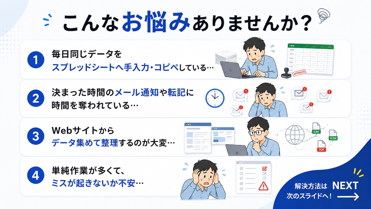 大手EC実績あり！面倒な手作業を自動化します 「これ自動化できる？」のざっくり相談・丸投げOK イメージ2