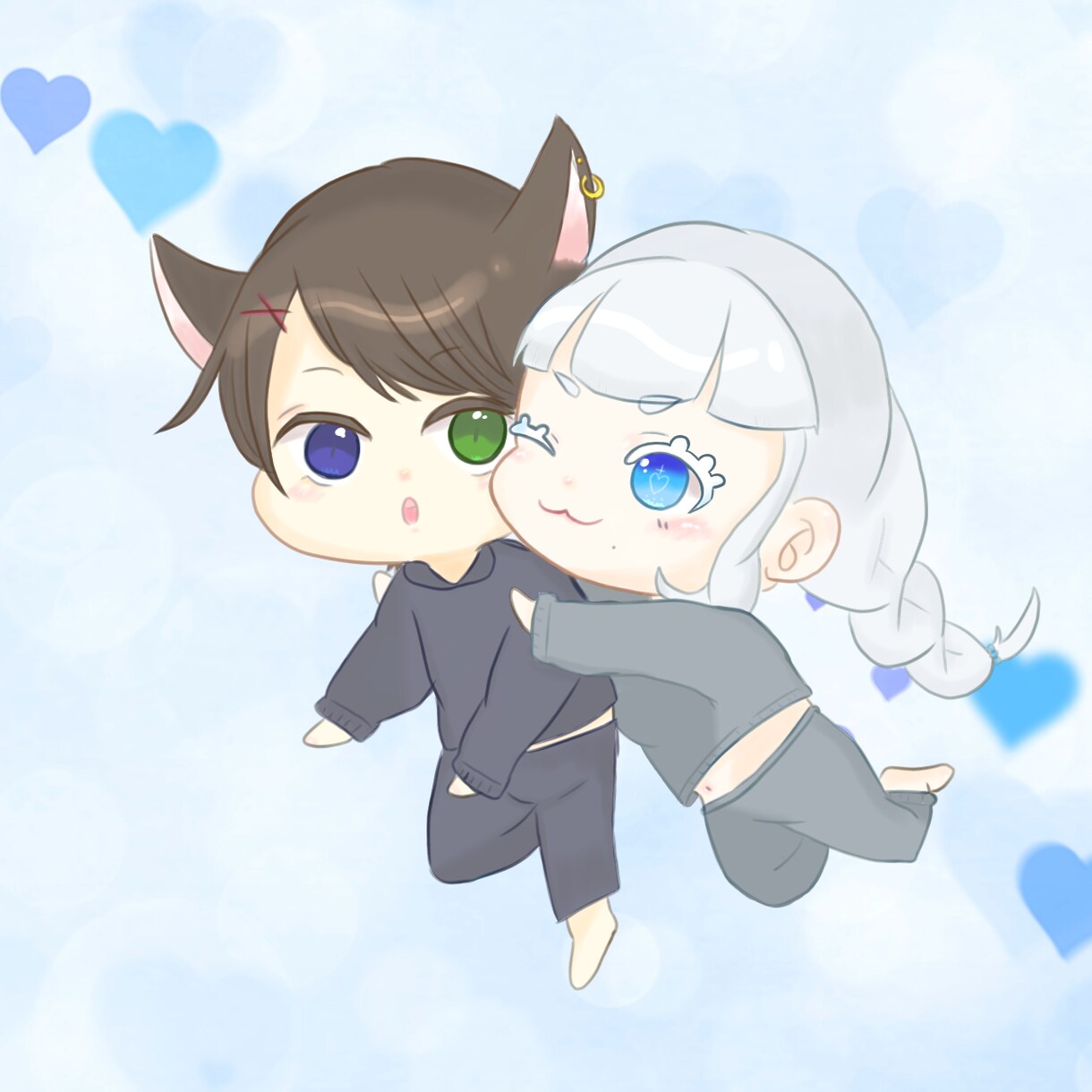 ミニキャライラスト描きます おめめが特徴的なアナタだけのキャラクターをお描きします！ イメージ2