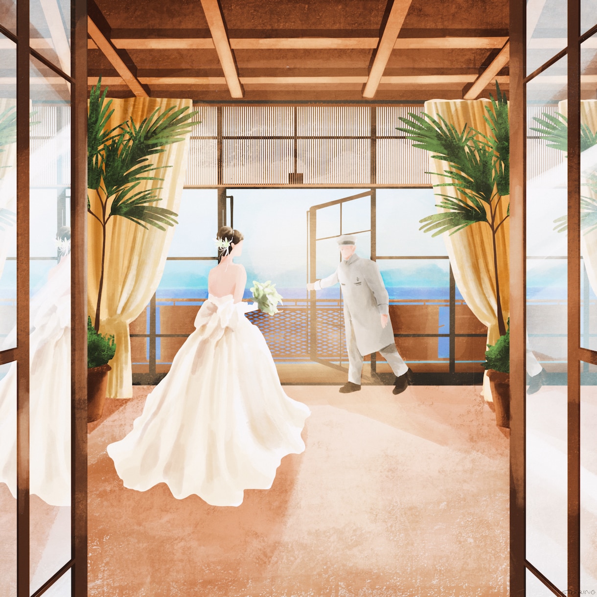 パース・風景を優しいテイストで作成します お店のイメージ、小説の挿絵等にご活用いただけます。 イメージ2