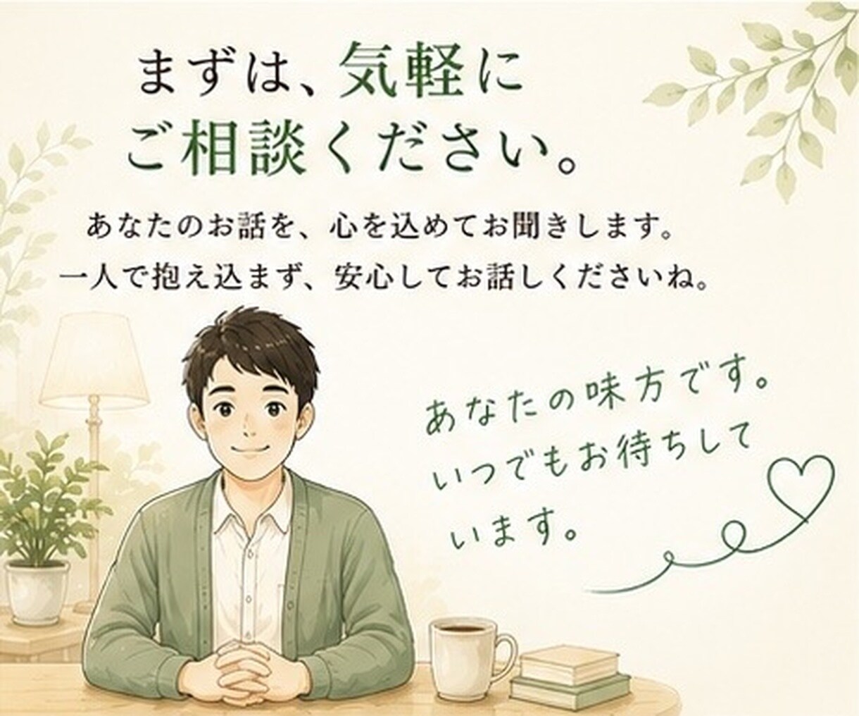 元中学校教員が悩み・愚痴を優しくお聞きします どんなお話でも大丈夫。安心してお気持ちをお聞かせください。 イメージ9