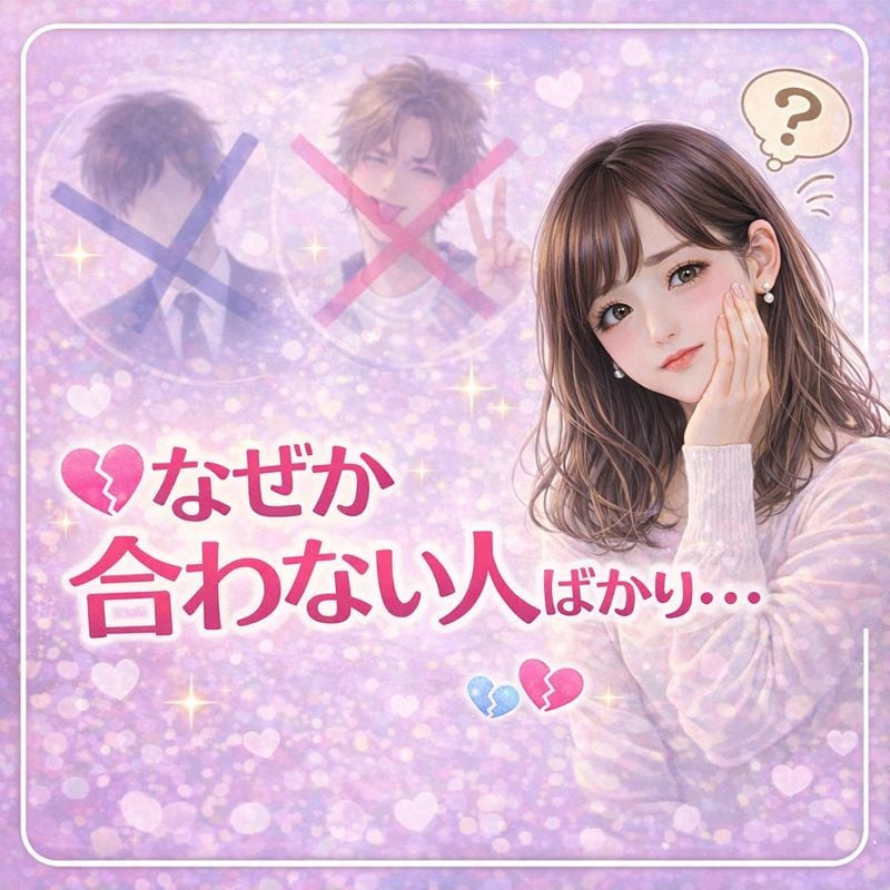 理想の人と出会う♡マッチングをサポートします 好みじゃない人からばかり、いいねが来る人必見！ イメージ4