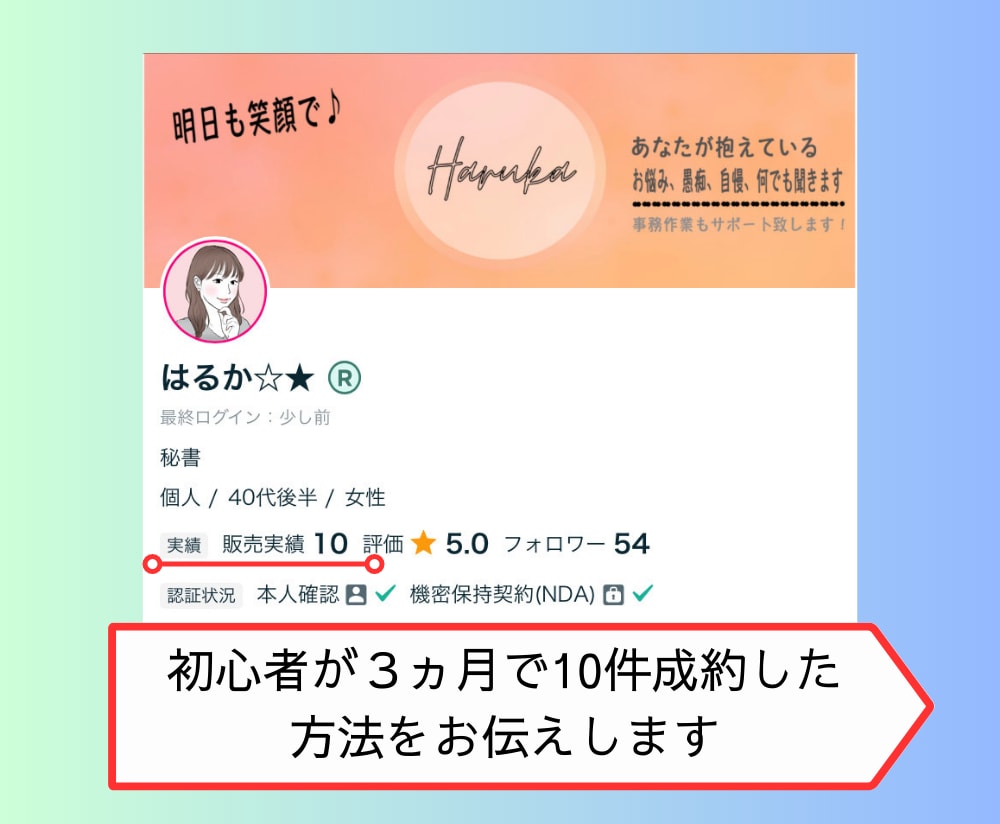 リニューアル★10件成約までのロードマップ教えます ココナラ攻略のノウハウ・お手本必須のプラチナランクの手法も！ イメージ2