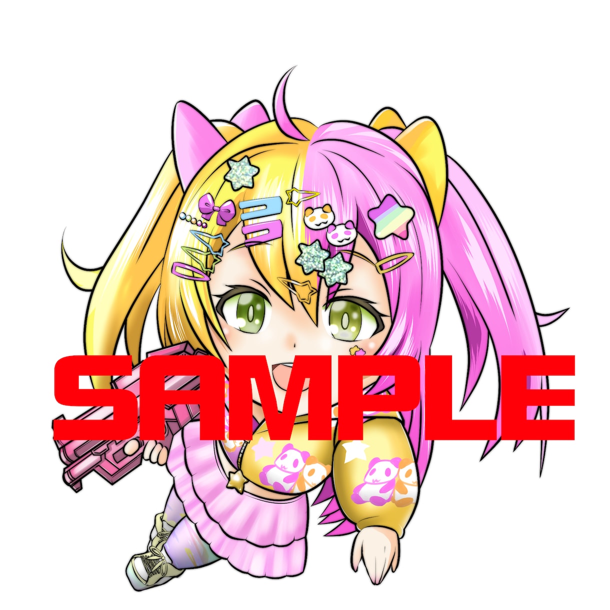 ビックリマン風　デフォルメイラストを制作します デフォルメイラスト　ビックリマン　SDキャラ イメージ2