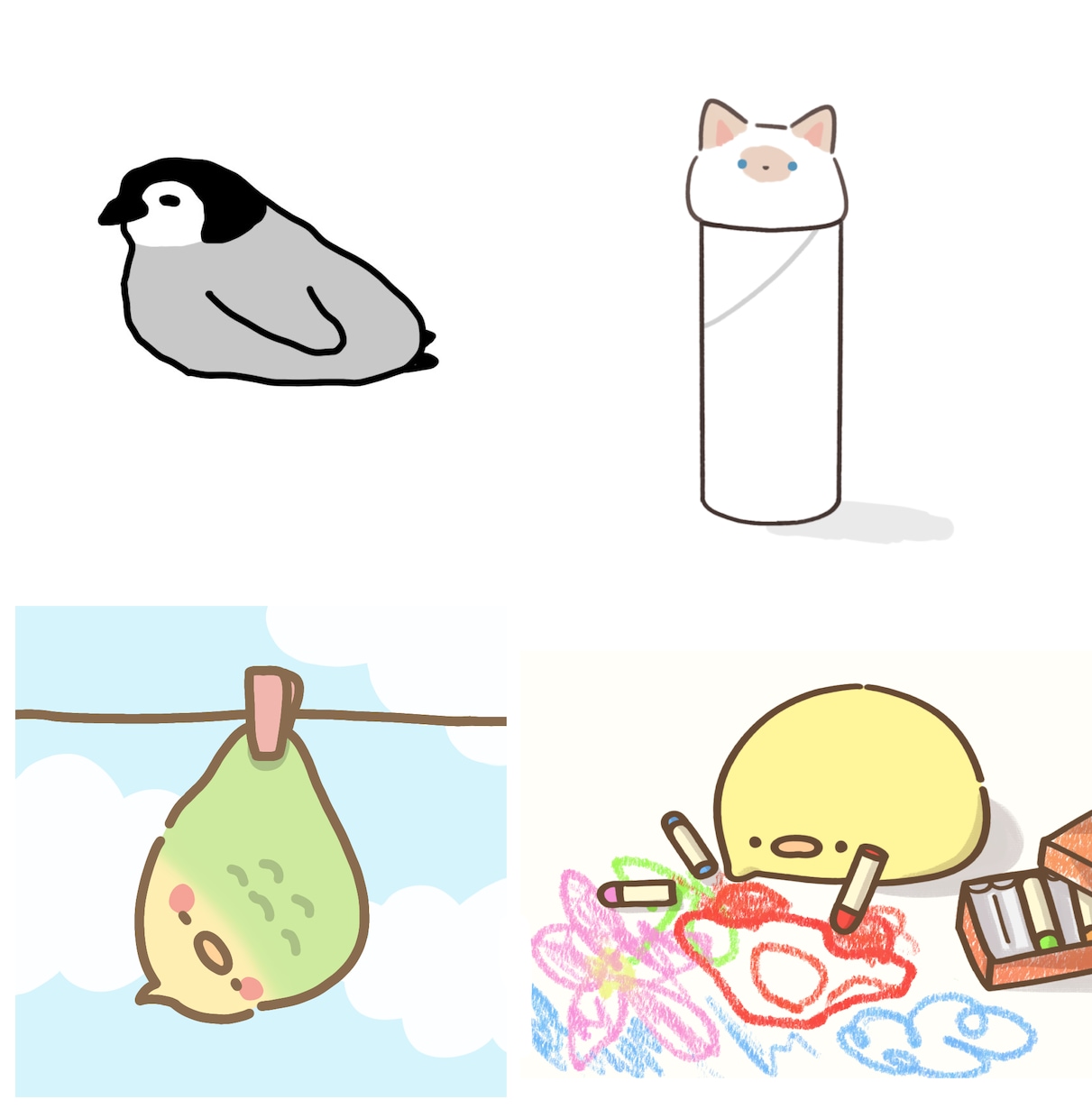 ゆるくてかわいいイラスト描きます 思わず触りたくなるようなゆるいイラストが好きな方へ届け イメージ1