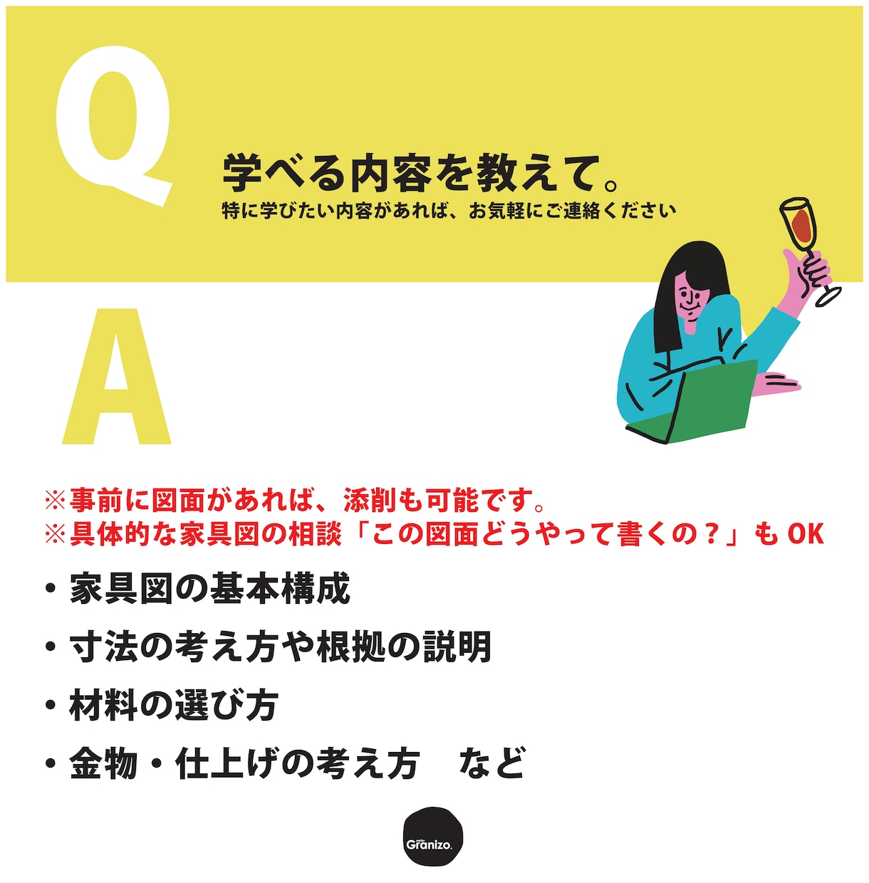 現役建築士が初心者向け家具図をレクチャーします 【データ納品】建築歴14年｜CADオペ設計志望向け｜造作家具 イメージ6